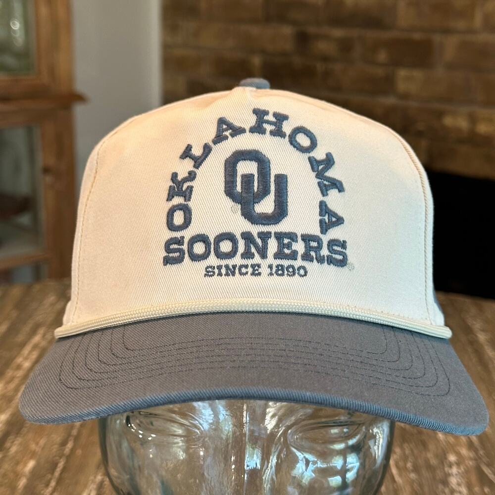 47 Brand Oklahoma Sooners Canyon Ranchero Hitch Rope Adjustable SnapBack Hat Cap